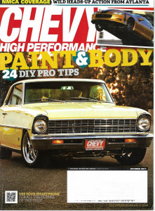 CHEVY HIGH PERFORMANCE 2011 OCT - NMCA, PAINT & BODY, Z06-NEW HOODIE & PAINT